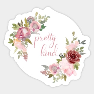 Pretty kind and pretty spring flowers Sticker